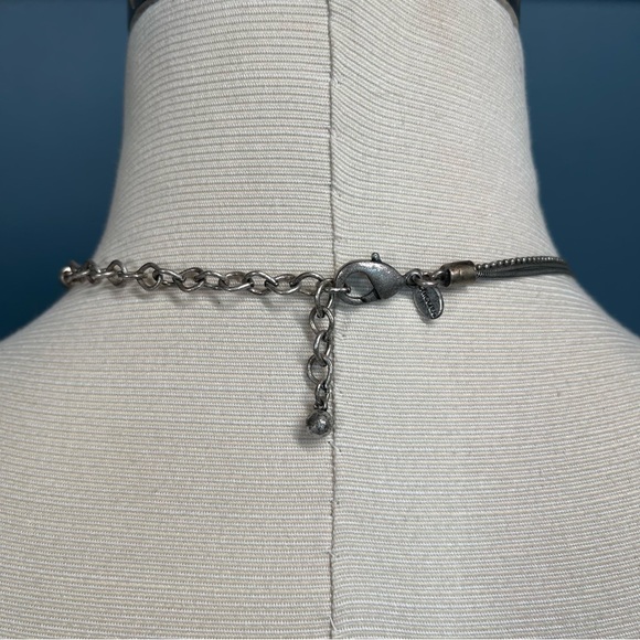 Chico’s 36” Silvertone Tassle Necklaces Lot of 2 Fall Colors - Picture 5 of 8